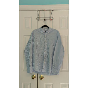 Men's J.Crew Shirt, L, Blue and White